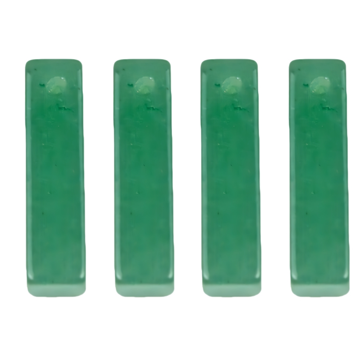 Green Aventurine Rectangle Stone Pendant for Making Jewelry Necklace Earrings 6X6X25MM Cuboid Beads