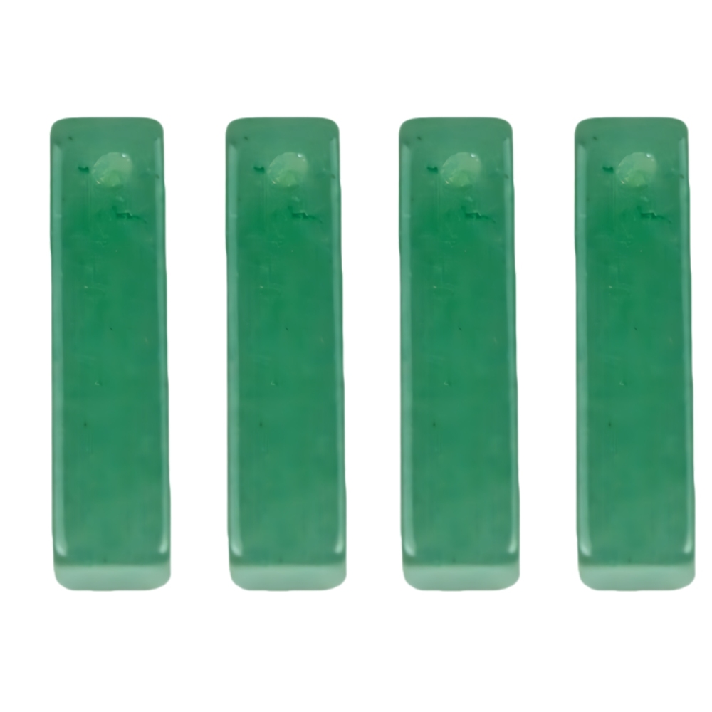 Green Aventurine Rectangle Stone Pendant for Making Jewelry Necklace Earrings 6X6X25MM Cuboid Beads