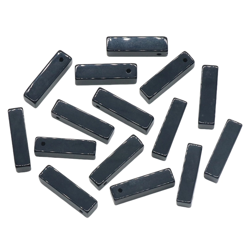 Rectangle Stone Pendant for Making Jewelry Necklace Earrings 6X6X25MM Cuboid Beads