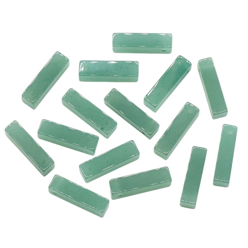 Rectangle Stone Pendant for Making Jewelry Necklace Earrings 6X6X25MM Cuboid Beads