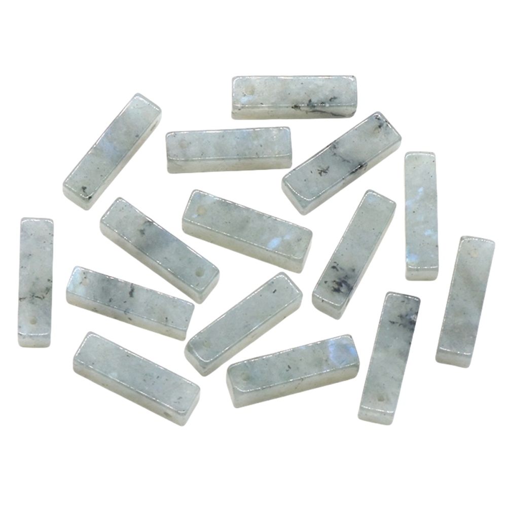 Amazonalite Rectangle Stone Pendant for Making Jewelry Necklace Earrings 6X6X25MM Cuboid Beads
