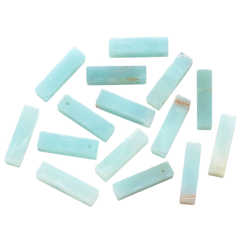 Rectangle Stone Pendant for Making Jewelry Necklace Earrings 6X6X25MM Cuboid Beads
