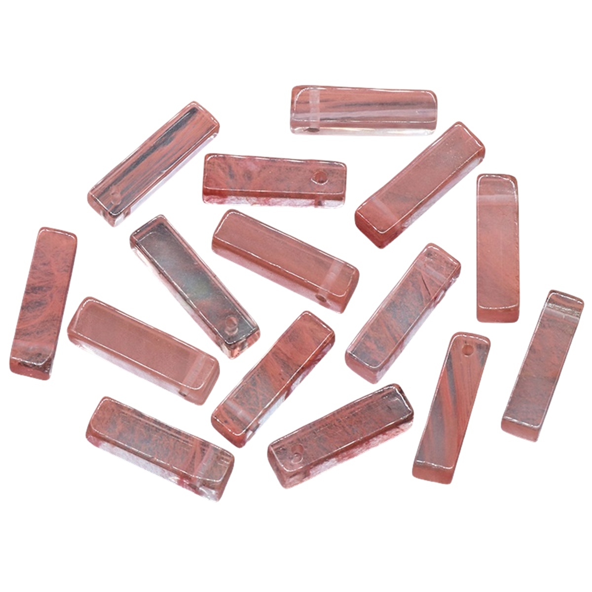 Rectangle Stone Pendant for Making Jewelry Necklace Earrings 6X6X25MM Cuboid Beads