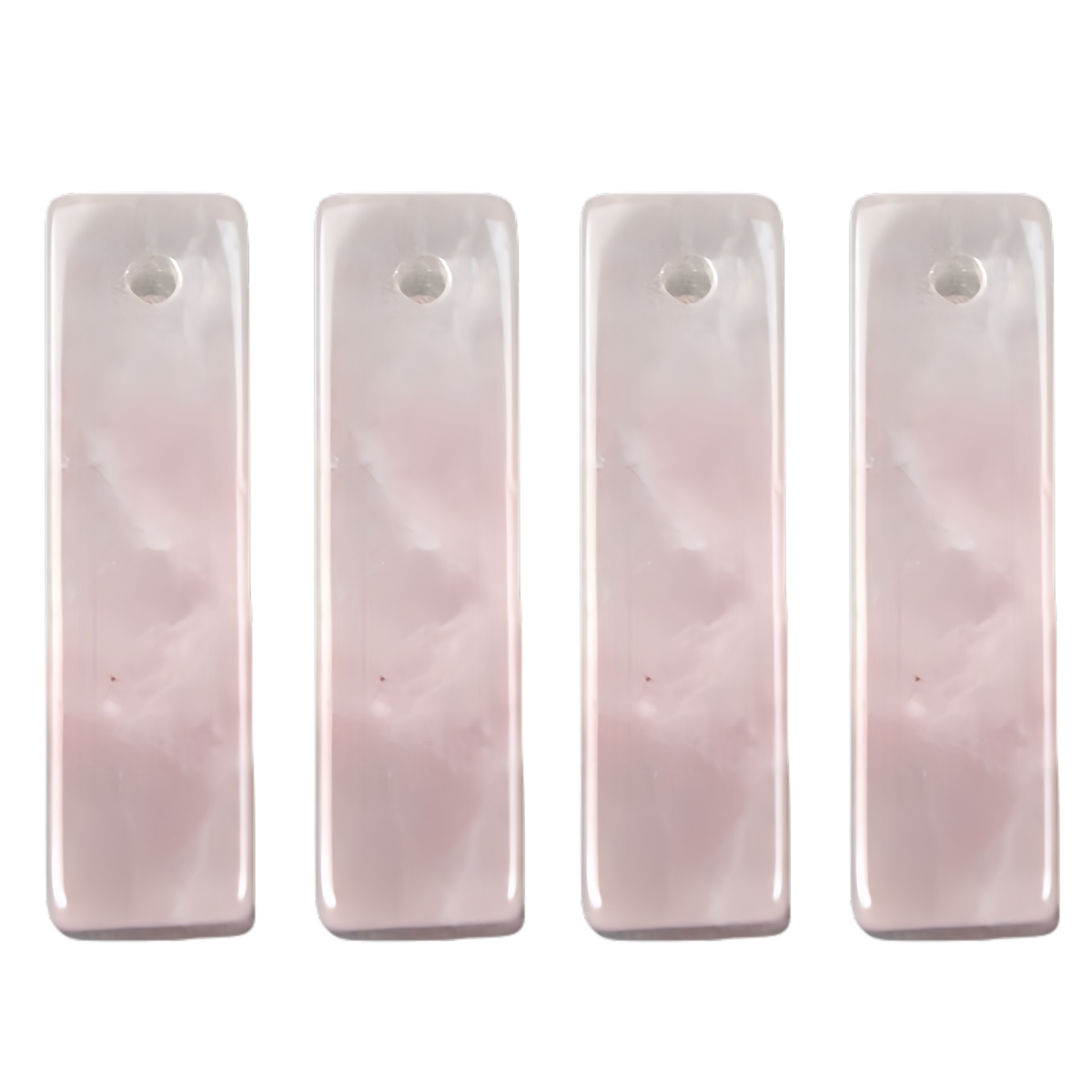 Rose Quartz Rectangle Stone Pendant for Making Jewelry Necklace Earrings 6X6X25MM Cuboid Beads