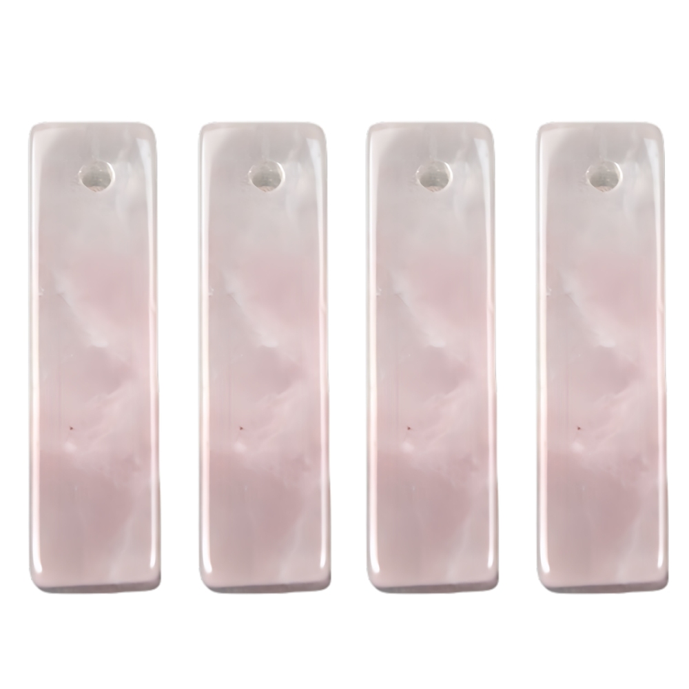Rose Quartz Rectangle Stone Pendant for Making Jewelry Necklace Earrings 6X6X25MM Cuboid Beads