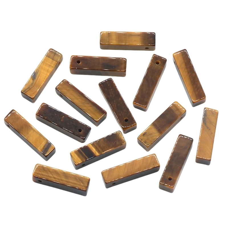 Rectangle Stone Pendant for Making Jewelry Necklace Earrings 6X6X25MM Cuboid Beads