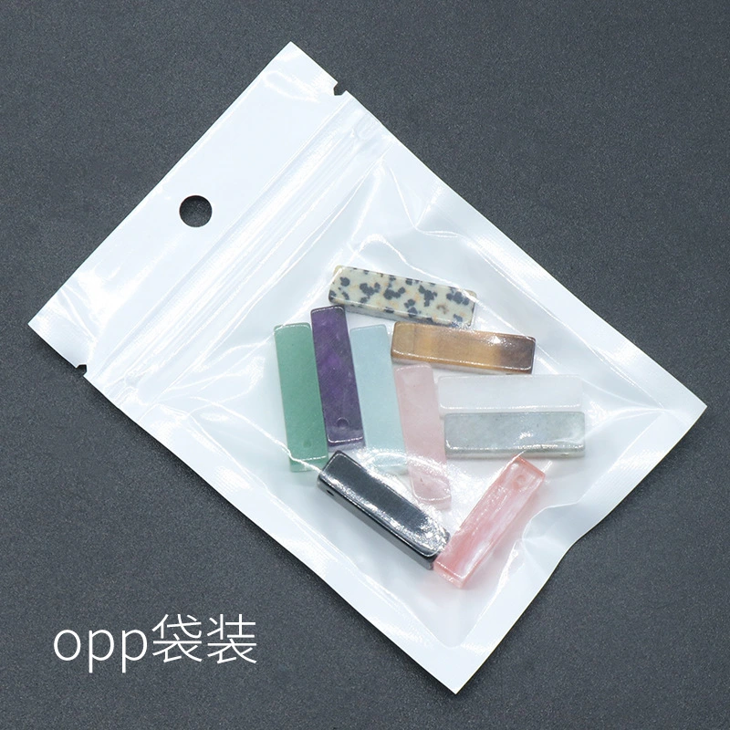 Rectangle Stone Pendant for Making Jewelry Necklace Earrings 6X6X25MM Cuboid Beads
