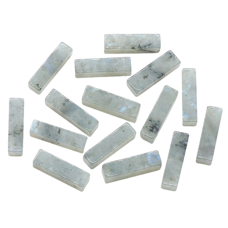 Rectangle Stone Pendant for Making Jewelry Necklace Earrings 6X6X25MM Cuboid Beads