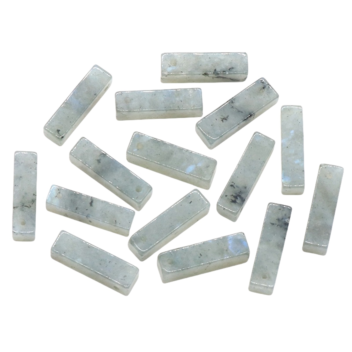 Rectangle Stone Pendant for Making Jewelry Necklace Earrings 6X6X25MM Cuboid Beads