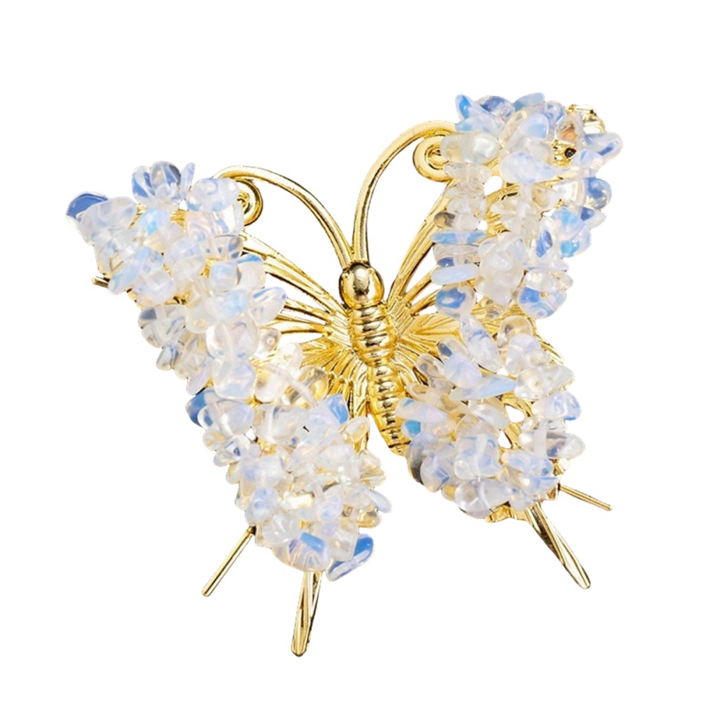 Butterfly Gemstone Decor for Office Table Home Chip Stone  Animal Ornament Decoration