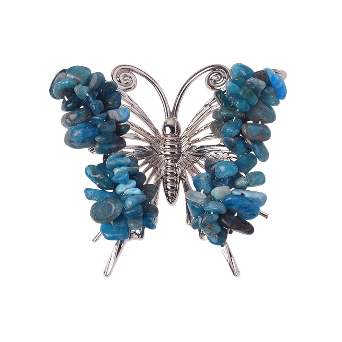 Butterfly Gemstone Decor for Office Table Home Chip Stone  Animal Ornament Decoration