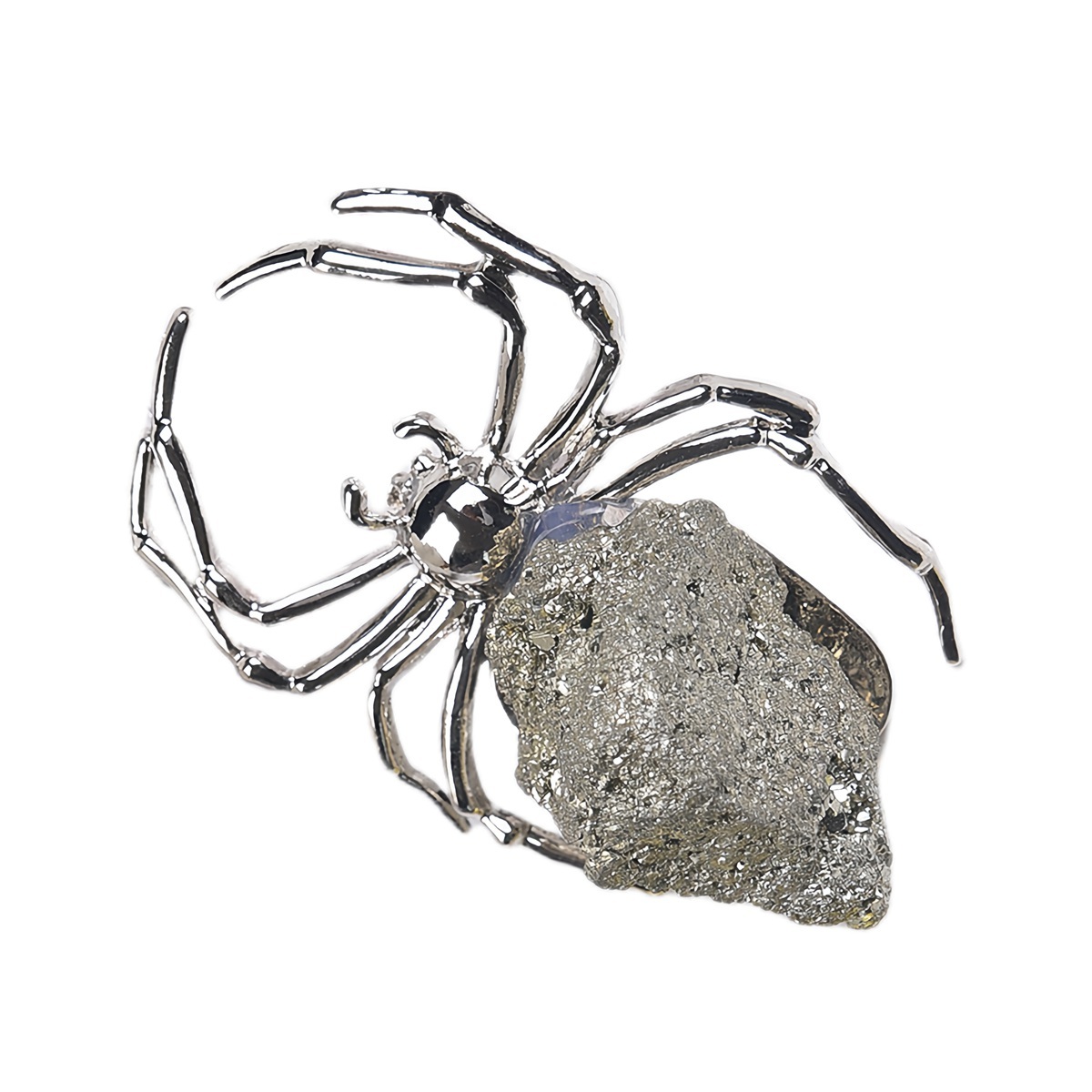Druzy Crystal Spider Miniature Figurines Animals Ornament Home Decoration