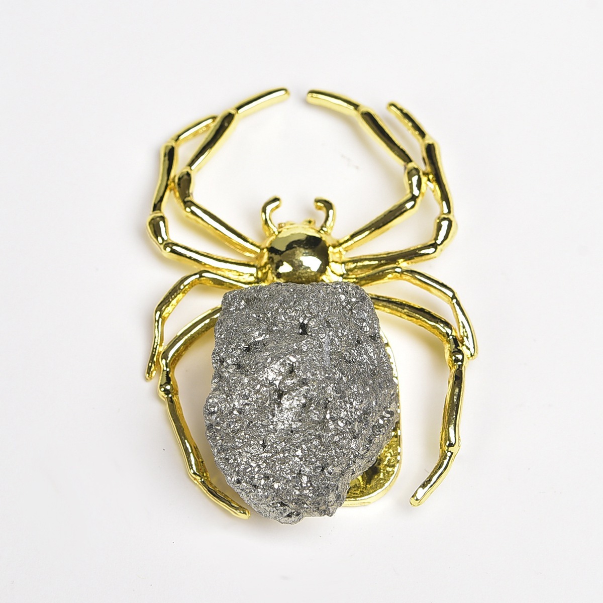 Druzy Crystal Spider Miniature Figurines Animals Ornament Home Decoration