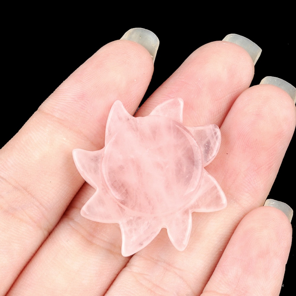 28MM Sun Gemstone Ornament Home DecorationHandmade Craved Solar Pendant for Making Jewelry