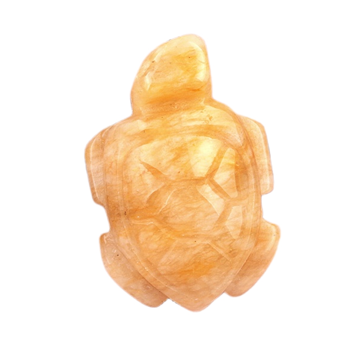 1.0Inch Gemstone Turtle Ornament Handmade Craved Animal Figurine Tortoise Sculpture for Home Decoration
