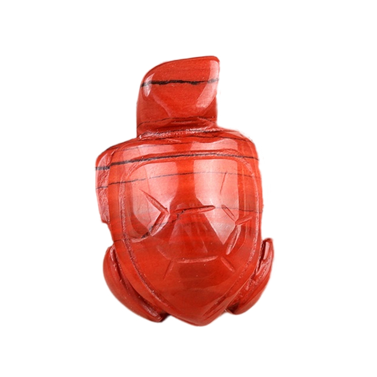 1.0Inch Gemstone Turtle Ornament Handmade Craved Animal Figurine Tortoise Sculpture for Home Decoration