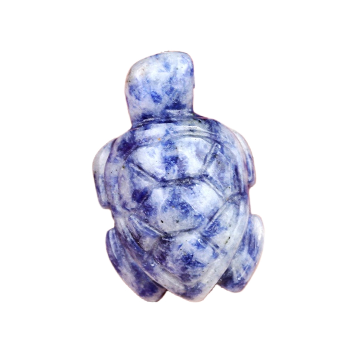 1.0Inch Gemstone Turtle Ornament Handmade Craved Animal Figurine Tortoise Sculpture for Home Decoration