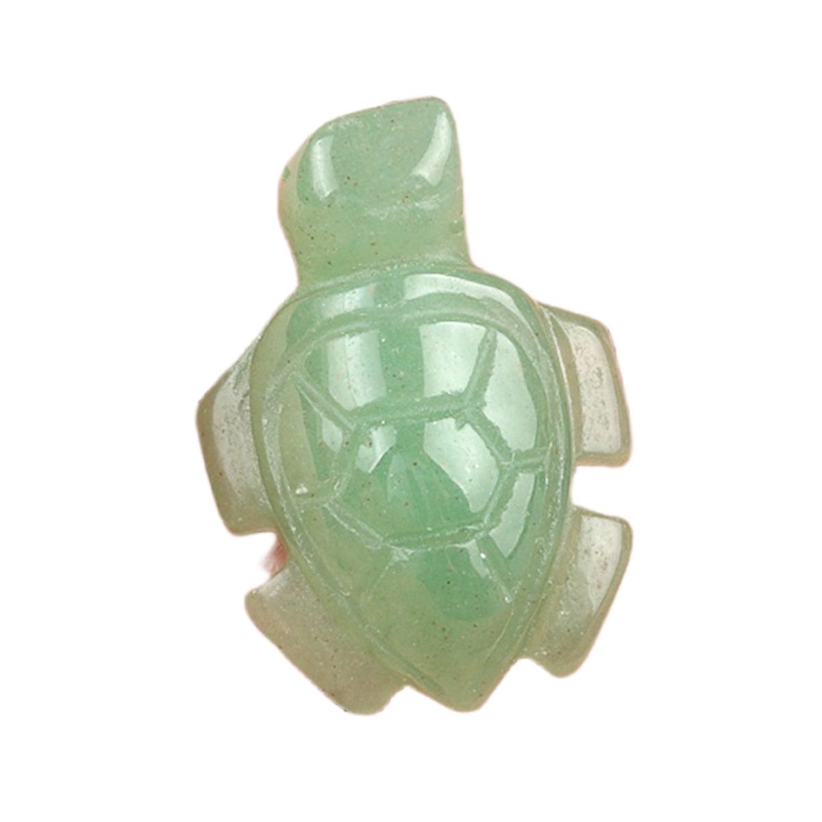 1.0Inch Gemstone Turtle Ornament Handmade Craved Animal Figurine Tortoise Sculpture for Home Decoration