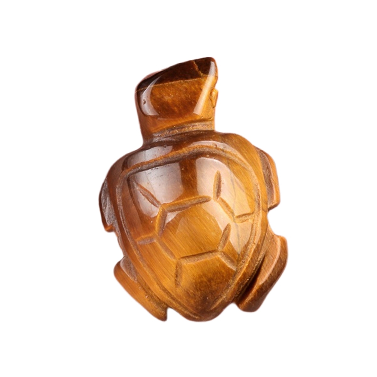 1.0Inch Gemstone Turtle Ornament Handmade Craved Animal Figurine Tortoise Sculpture for Home Decoration