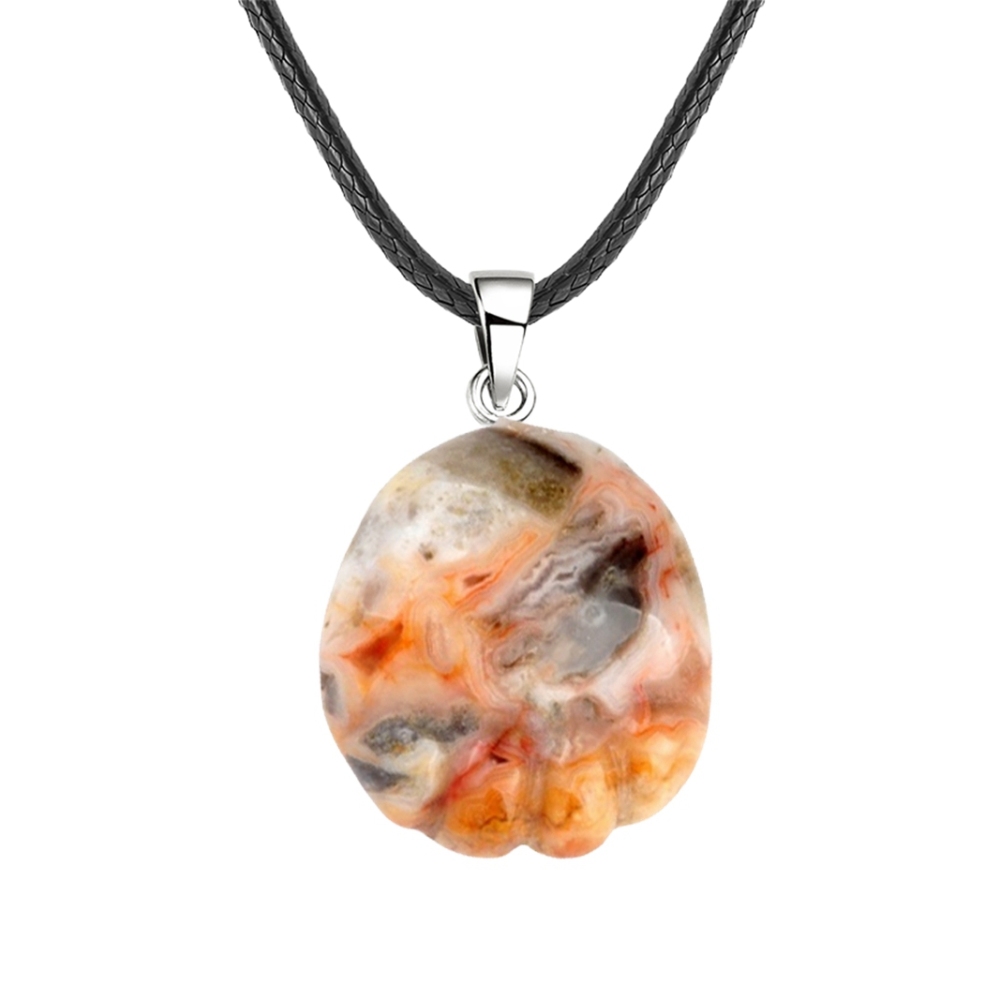 Crazy Agate Children Foot Palm Gemstone for Decor Handmade Craved 22X25MM Feet Pendant Necklace Keychain