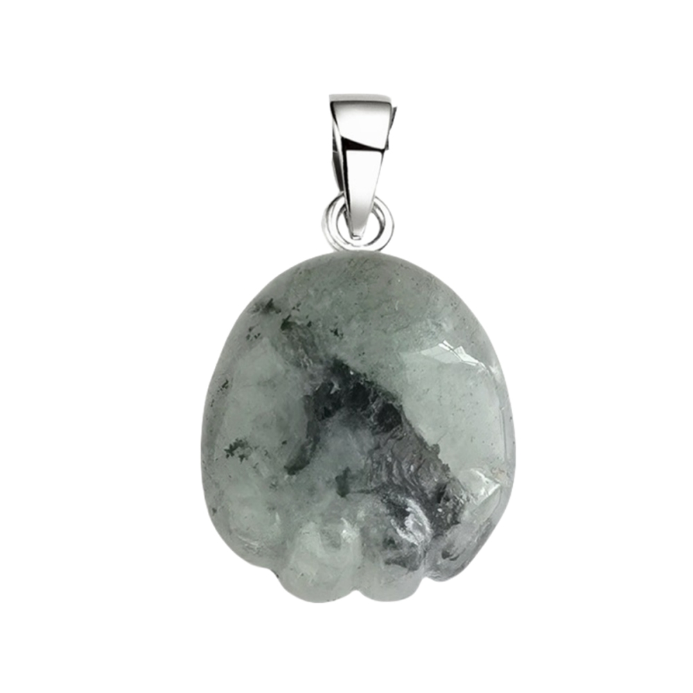 Natural Gemstone Foot Pendant Keychain Handmade Craved 22X25MM Children Feet Palm Key Accessories