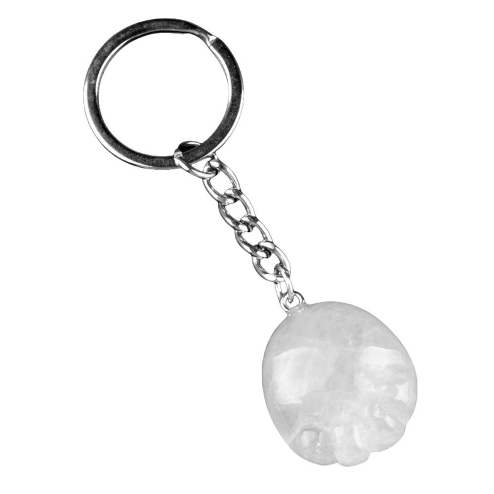 Clear Crystal Children Foot Palm Gemstone for Decor Handmade Craved 22X25MM Feet Pendant Necklace Keychain