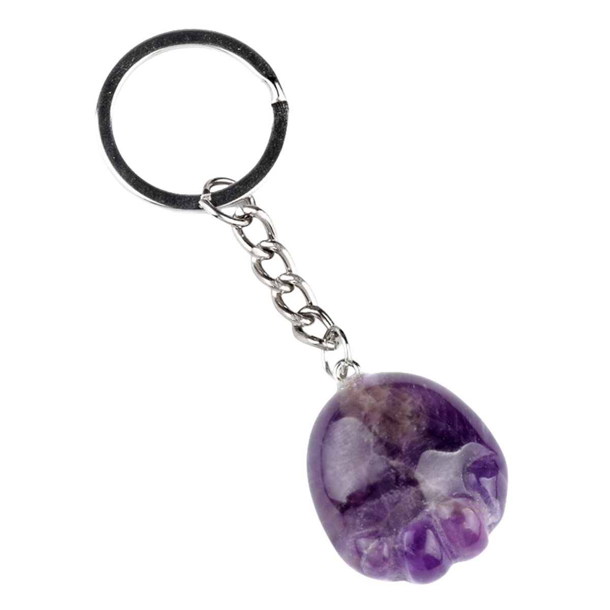 Amwthyst Children Foot Palm Gemstone for Decor Handmade Craved 22X25MM Feet Pendant Necklace Keychain