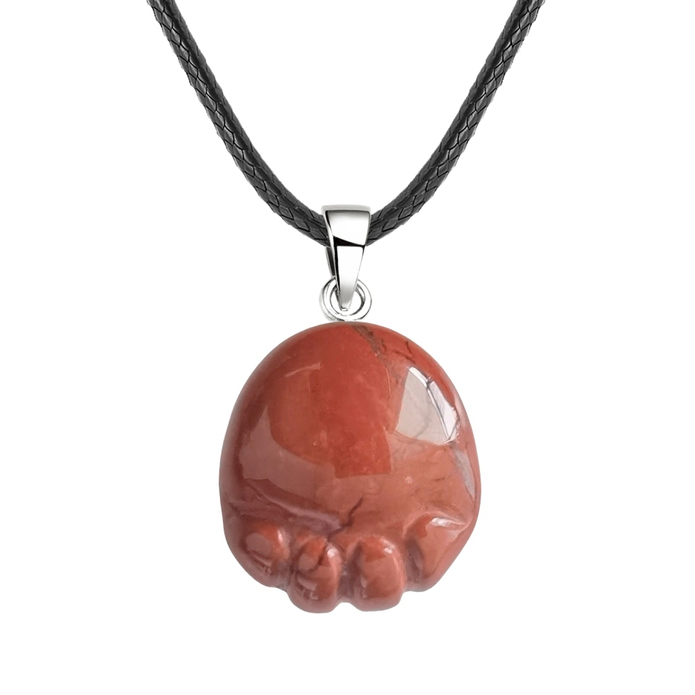 Natural Gemstone Foot Pendant Keychain Handmade Craved 22X25MM Children Feet Palm Key Accessories