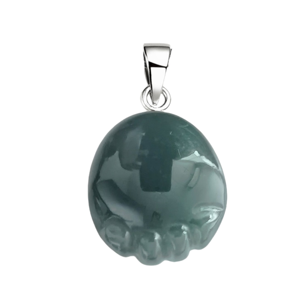 Fancy Jasper Children Foot Palm Gemstone for Decor Handmade Craved 22X25MM Feet Pendant Necklace Keychain