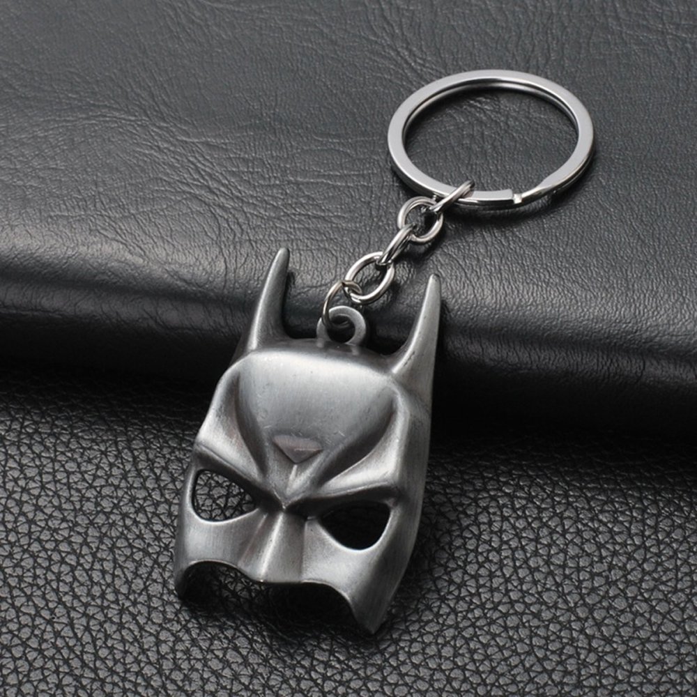 Movie Peripherals Batman Mask Design Keychain Cut Keyring Key Accessories Anime Cartoon Gift