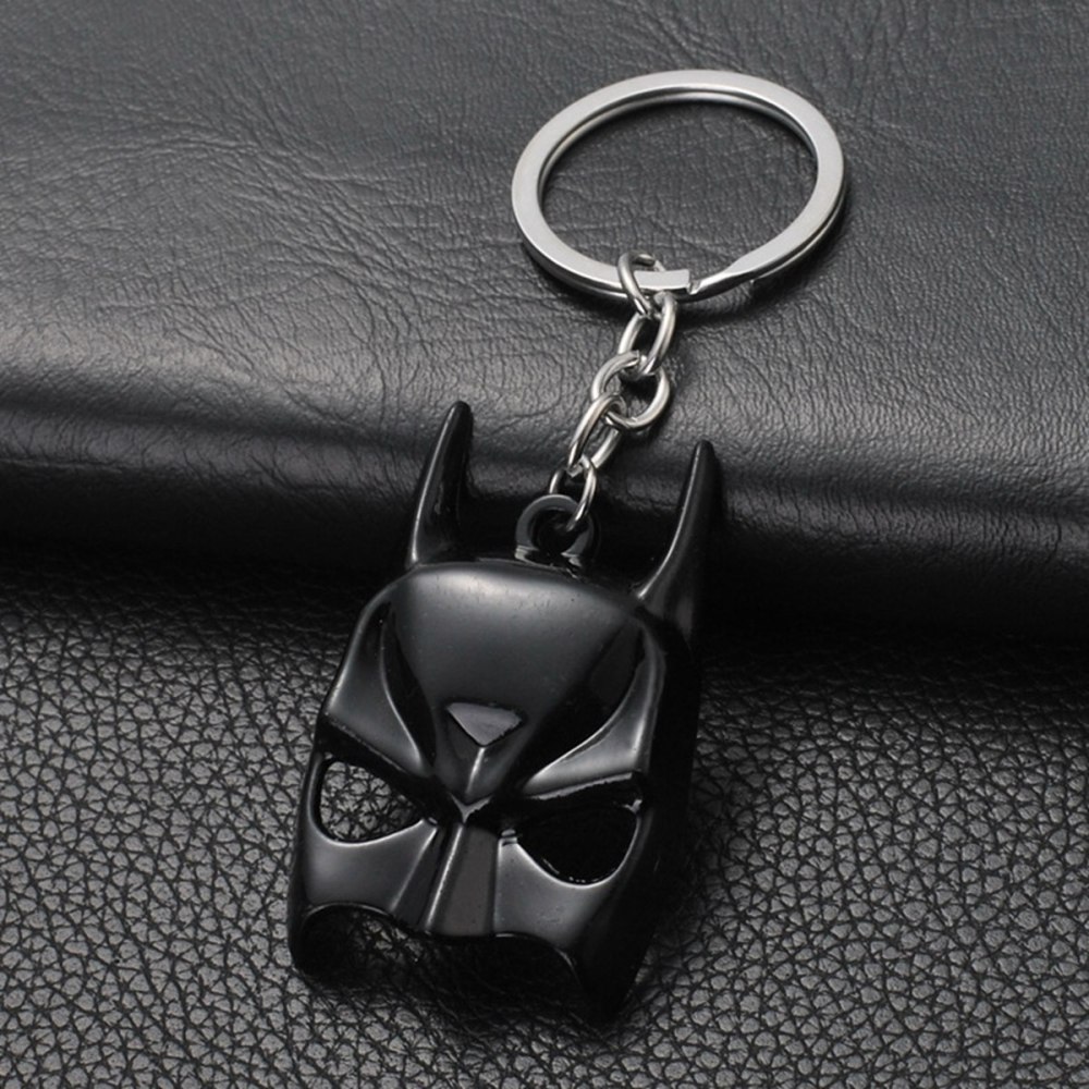 Movie Peripherals Batman Mask Design Keychain Cut Keyring Key Accessories Anime Cartoon Gift
