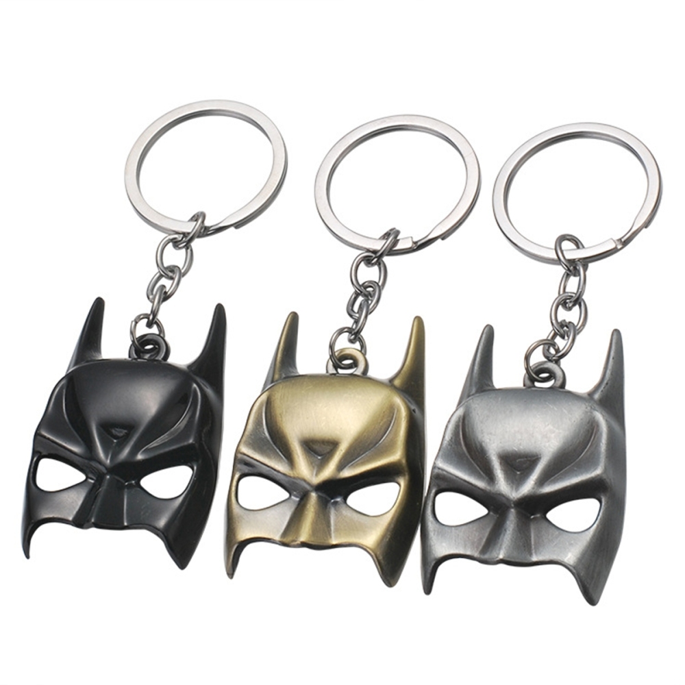 Movie Peripherals Batman Mask Design Keychain Cut Keyring Key Accessories Anime Cartoon Gift