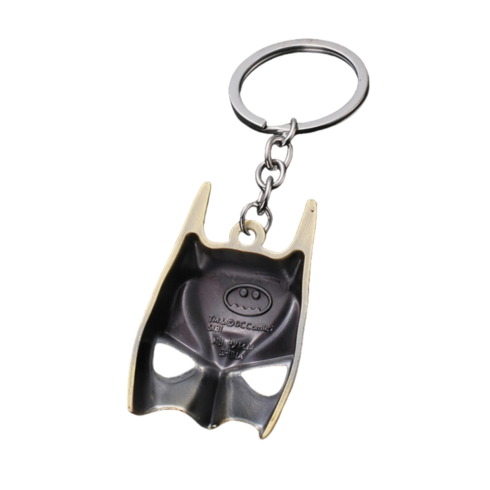 Movie Peripherals Batman Mask Design Keychain Cut Keyring Key Accessories Anime Cartoon Gift