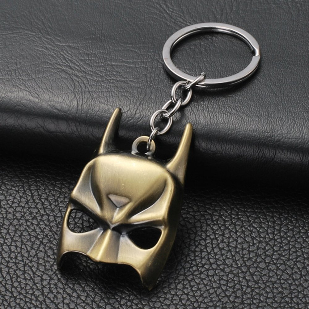 Movie Peripherals Batman Mask Design Keychain Cut Keyring Key Accessories Anime Cartoon Gift