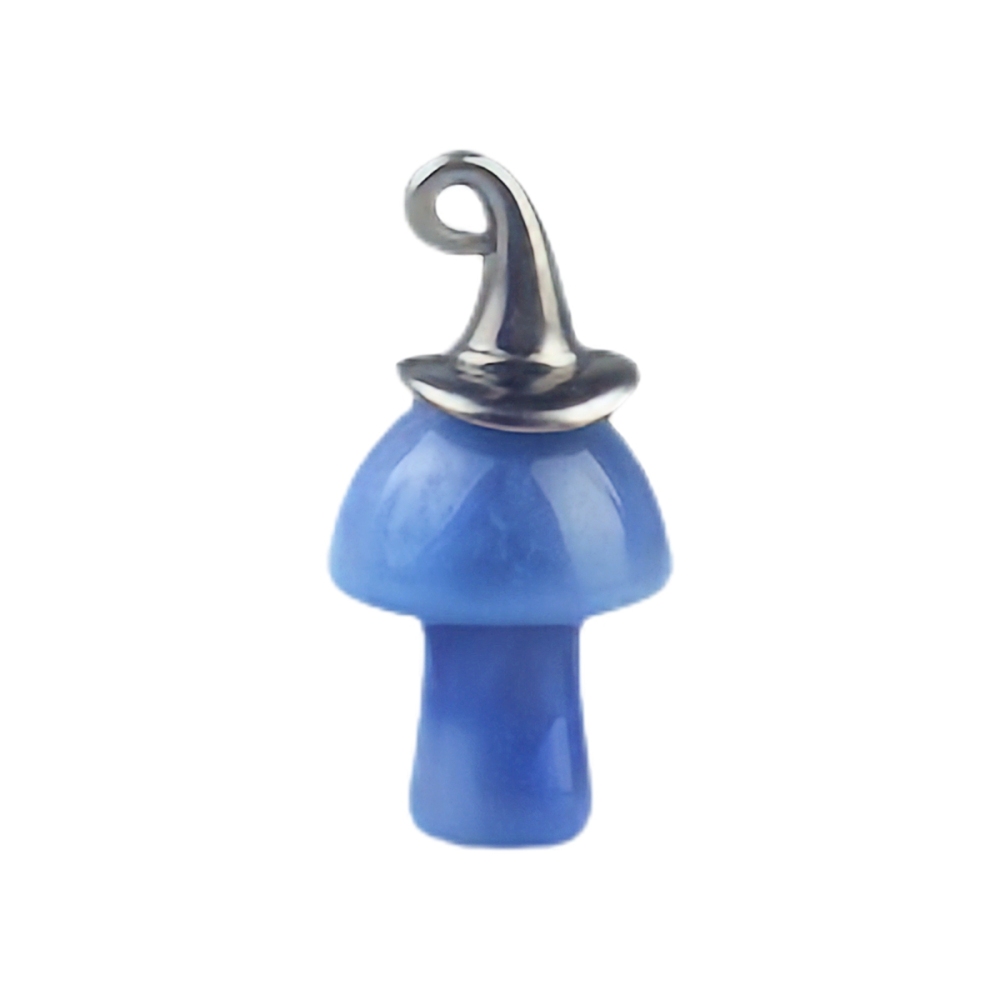 Crazy Agate Mushroom Wizard Cap Pendant for Making Jewlery 15X20mm Stone Halloween Charms