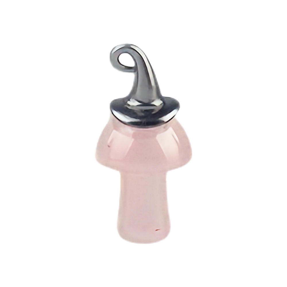 Clear Crystal Mushroom Wizard Cap Pendant for Making Jewlery 15X20mm Stone Halloween Charms