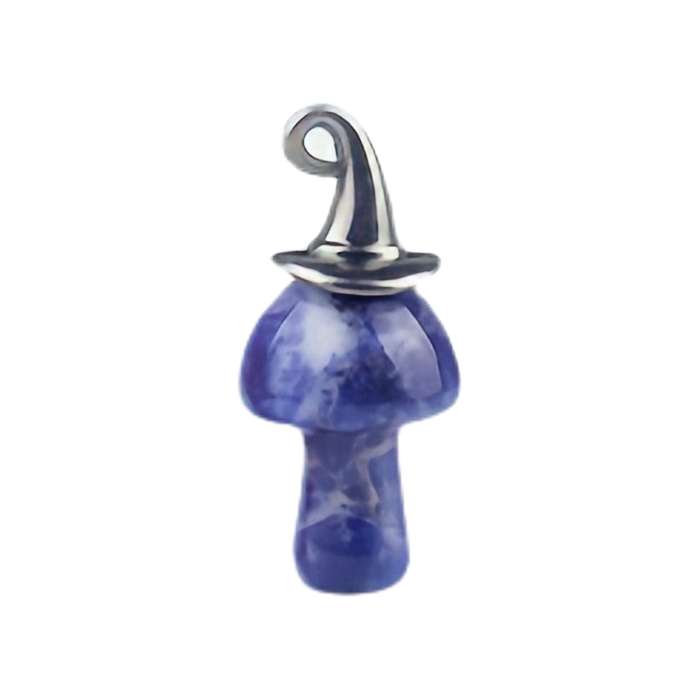 Gemstone Mushroom Wizard Cap Pendant for Making Jewlery 15X20mm Stone Halloween Charms