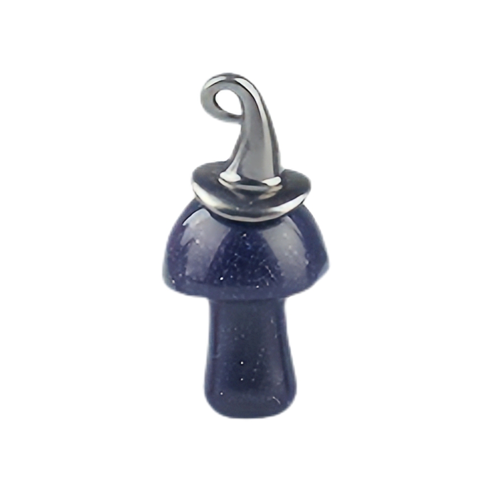 Crazy Agate Mushroom Wizard Cap Pendant for Making Jewlery 15X20mm Stone Halloween Charms