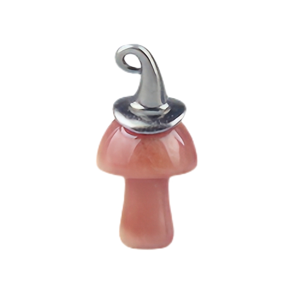Crazy Agate Mushroom Wizard Cap Pendant for Making Jewlery 15X20mm Stone Halloween Charms