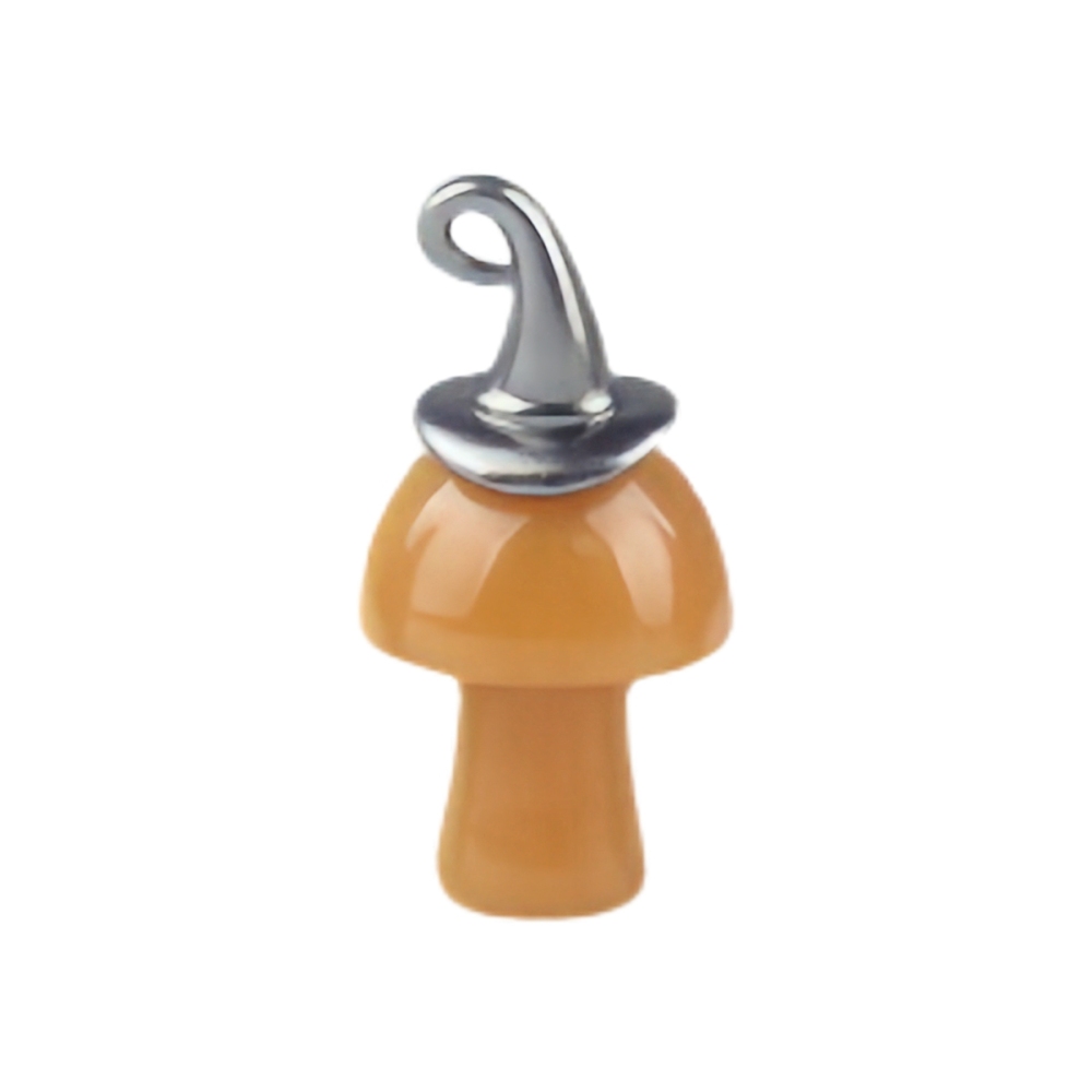 Crazy Agate Mushroom Wizard Cap Pendant for Making Jewlery 15X20mm Stone Halloween Charms