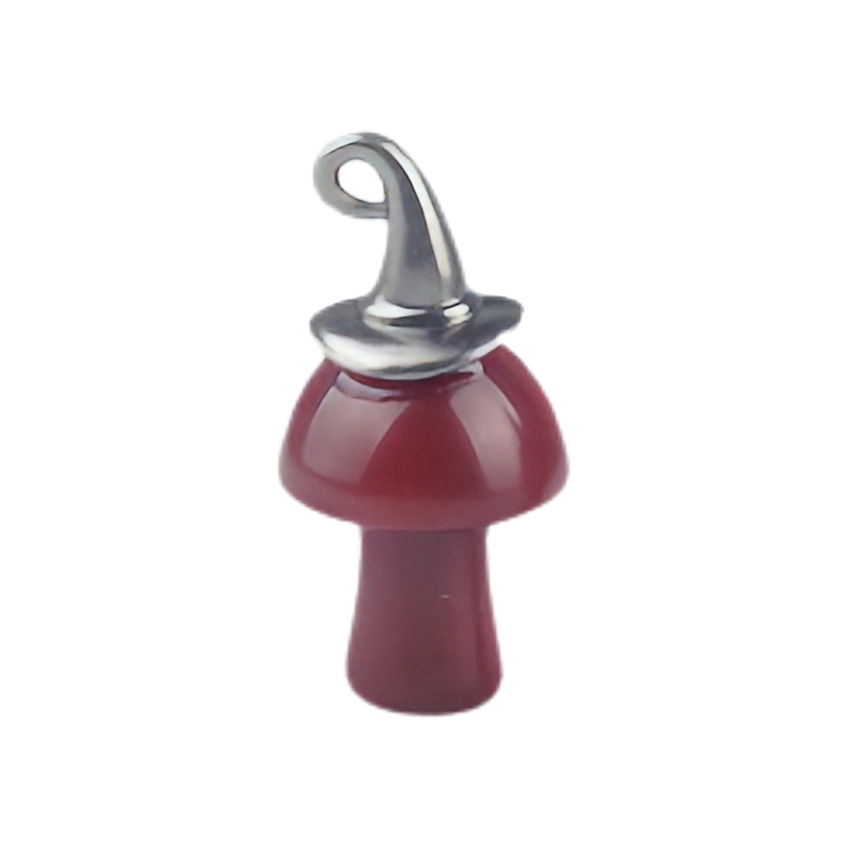 Fancy Jasper Mushroom Wizard Cap Pendant for Making Jewlery 15X20mm Stone Halloween Charms