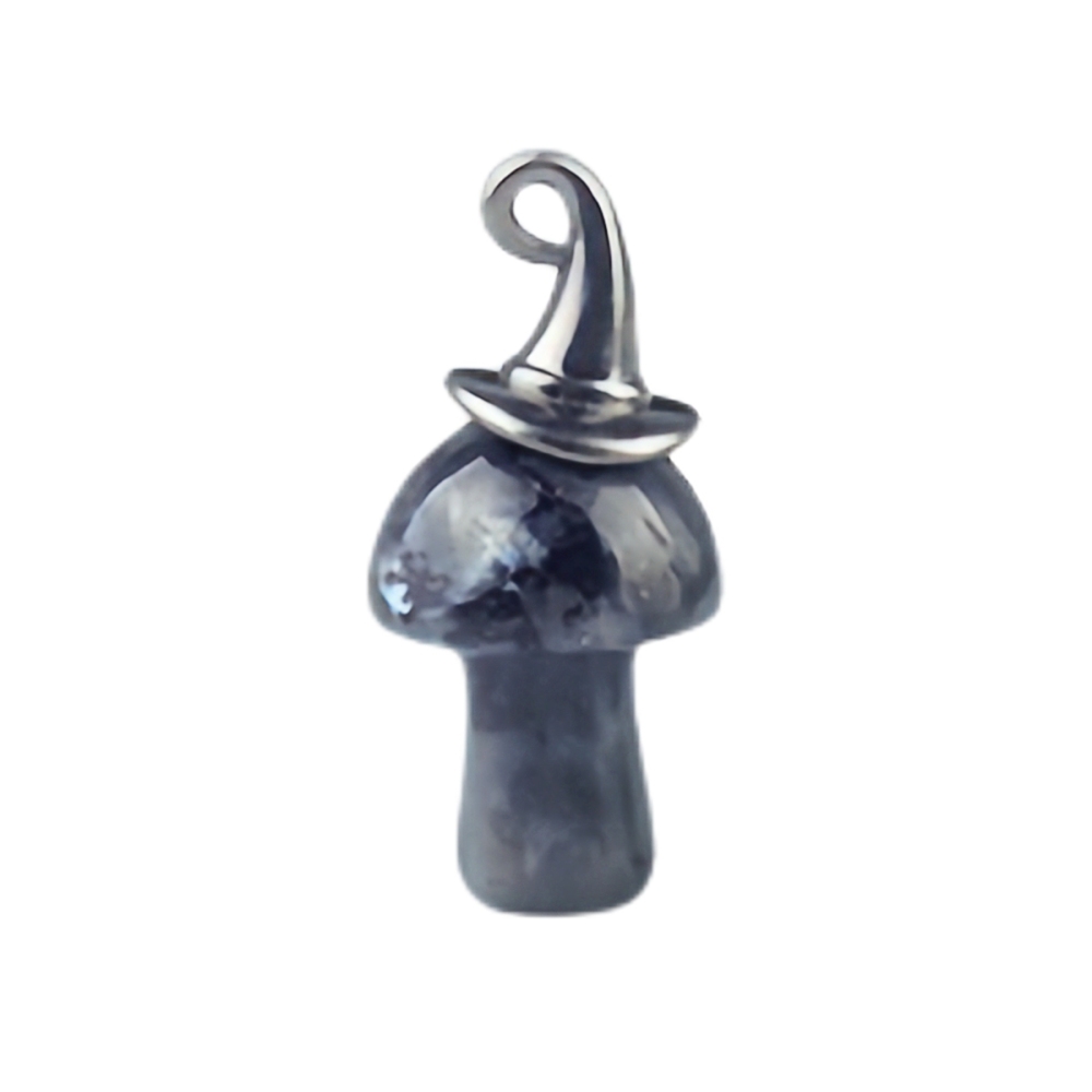 Crazy Agate Mushroom Wizard Cap Pendant for Making Jewlery 15X20mm Stone Halloween Charms