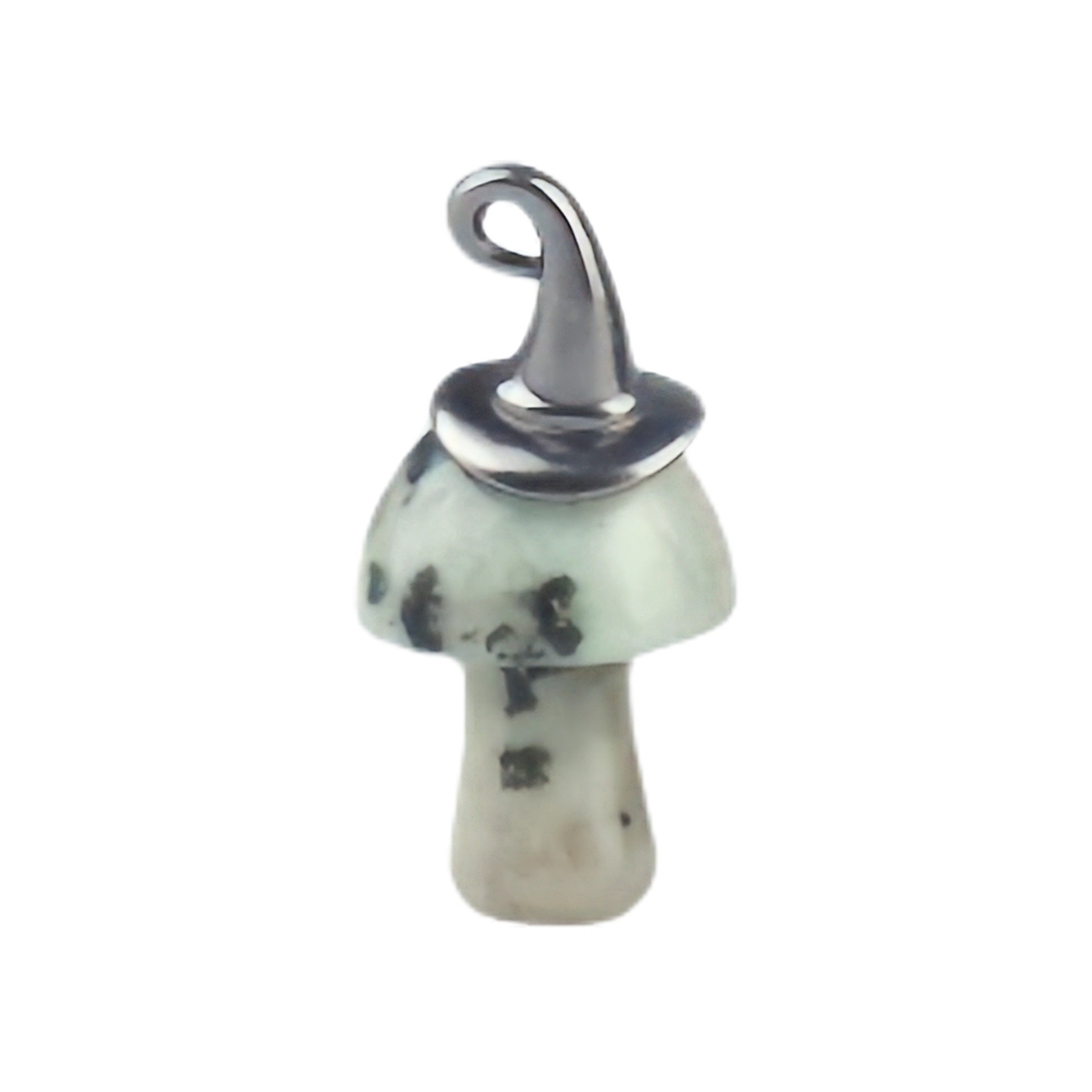 Clear Crystal Mushroom Wizard Cap Pendant for Making Jewlery 15X20mm Stone Halloween Charms