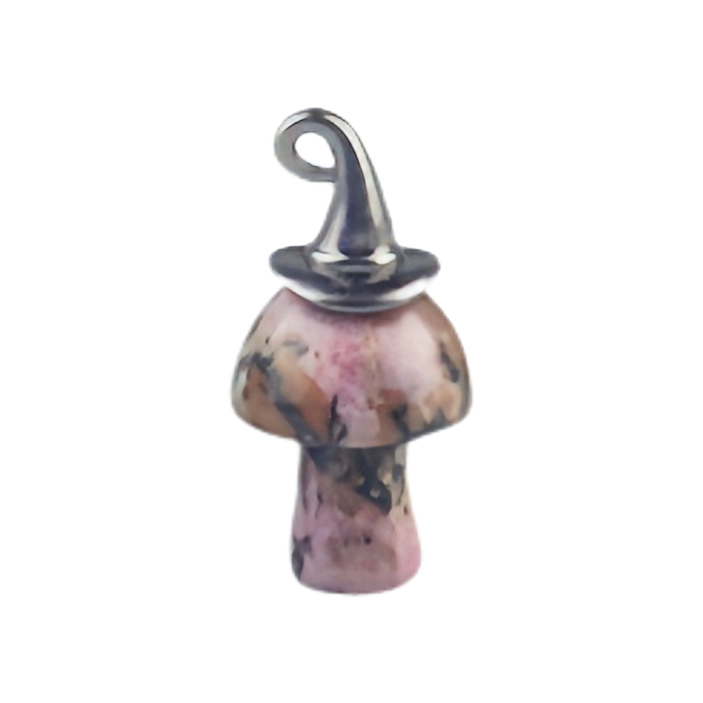 Gemstone Mushroom Wizard Cap Pendant for Making Jewlery 15X20mm Stone Halloween Charms