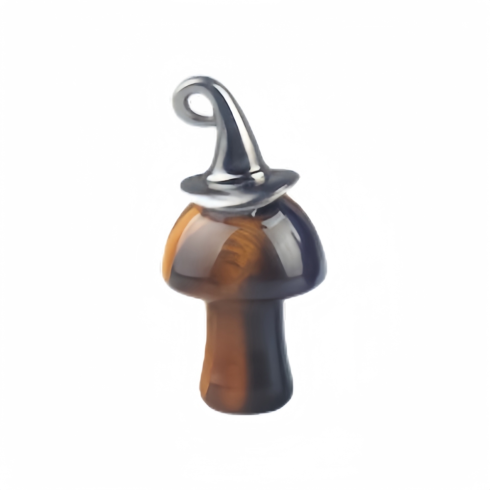 Gemstone Mushroom Wizard Cap Pendant for Making Jewlery 15X20mm Stone Halloween Charms