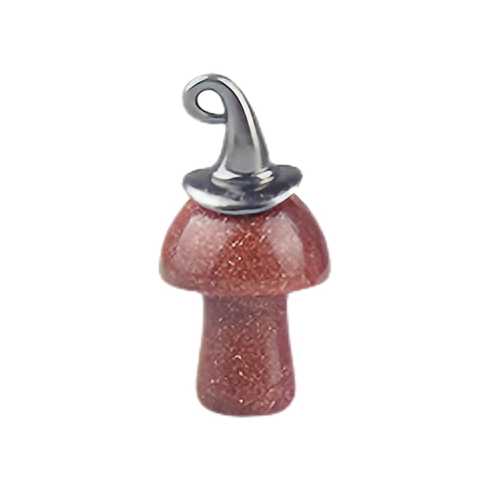 Crazy Agate Mushroom Wizard Cap Pendant for Making Jewlery 15X20mm Stone Halloween Charms