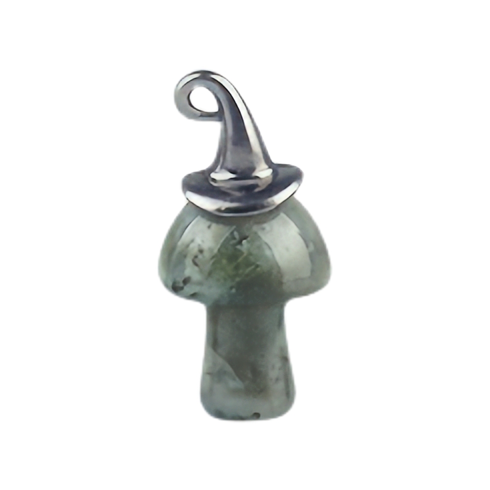 Gemstone Mushroom Wizard Cap Pendant for Making Jewlery 15X20mm Stone Halloween Charms