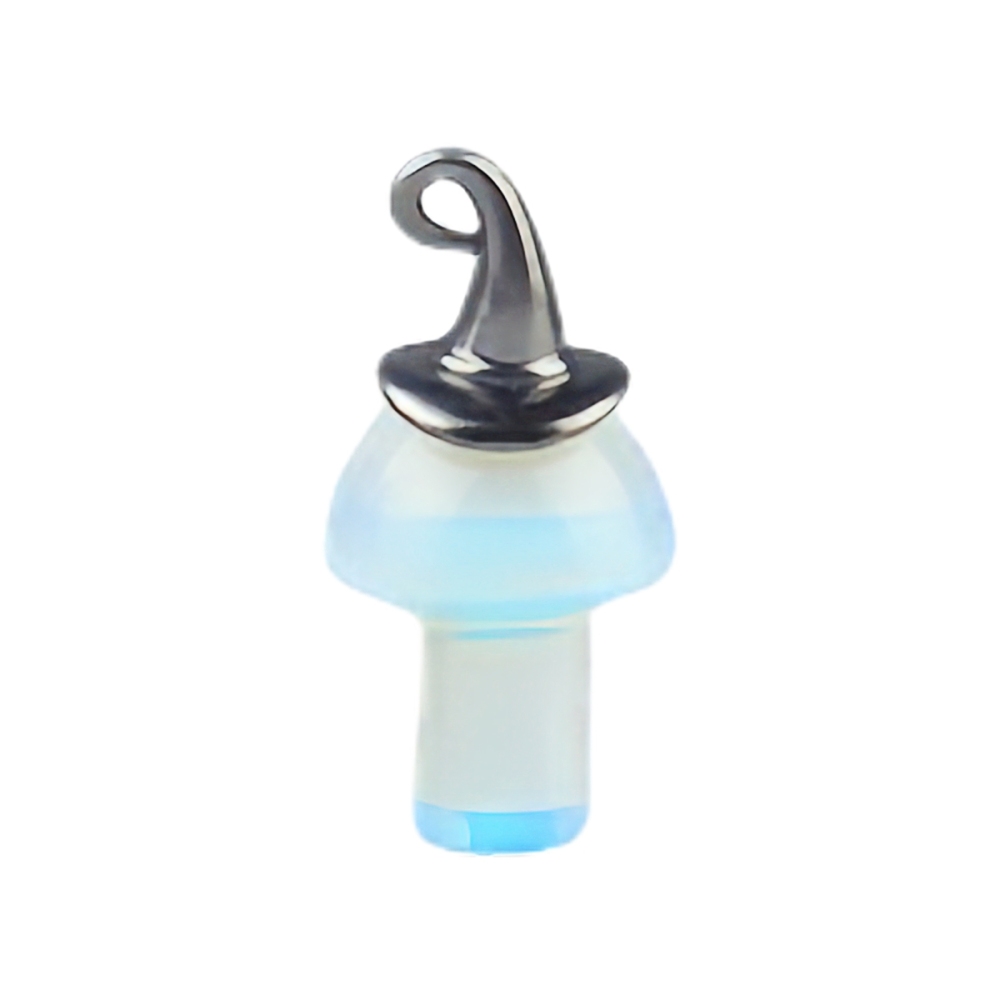 Crazy Agate Mushroom Wizard Cap Pendant for Making Jewlery 15X20mm Stone Halloween Charms