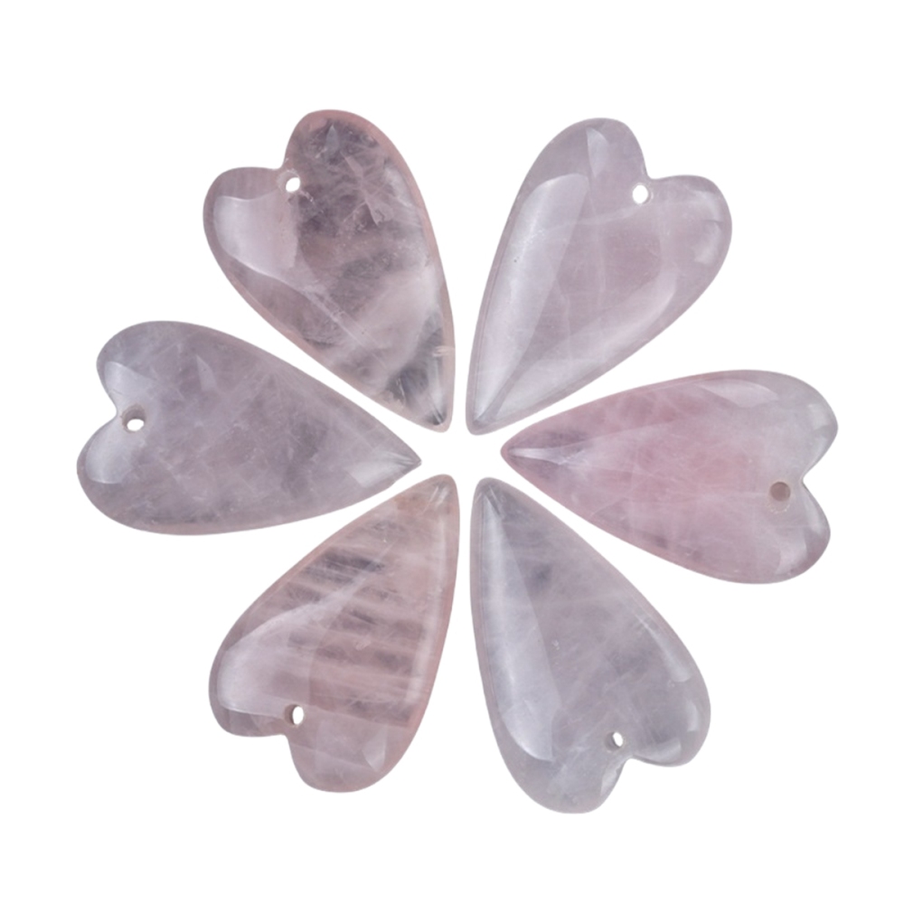 Love Heart Gemstone Pendant for Making Jewelry 20x40MM