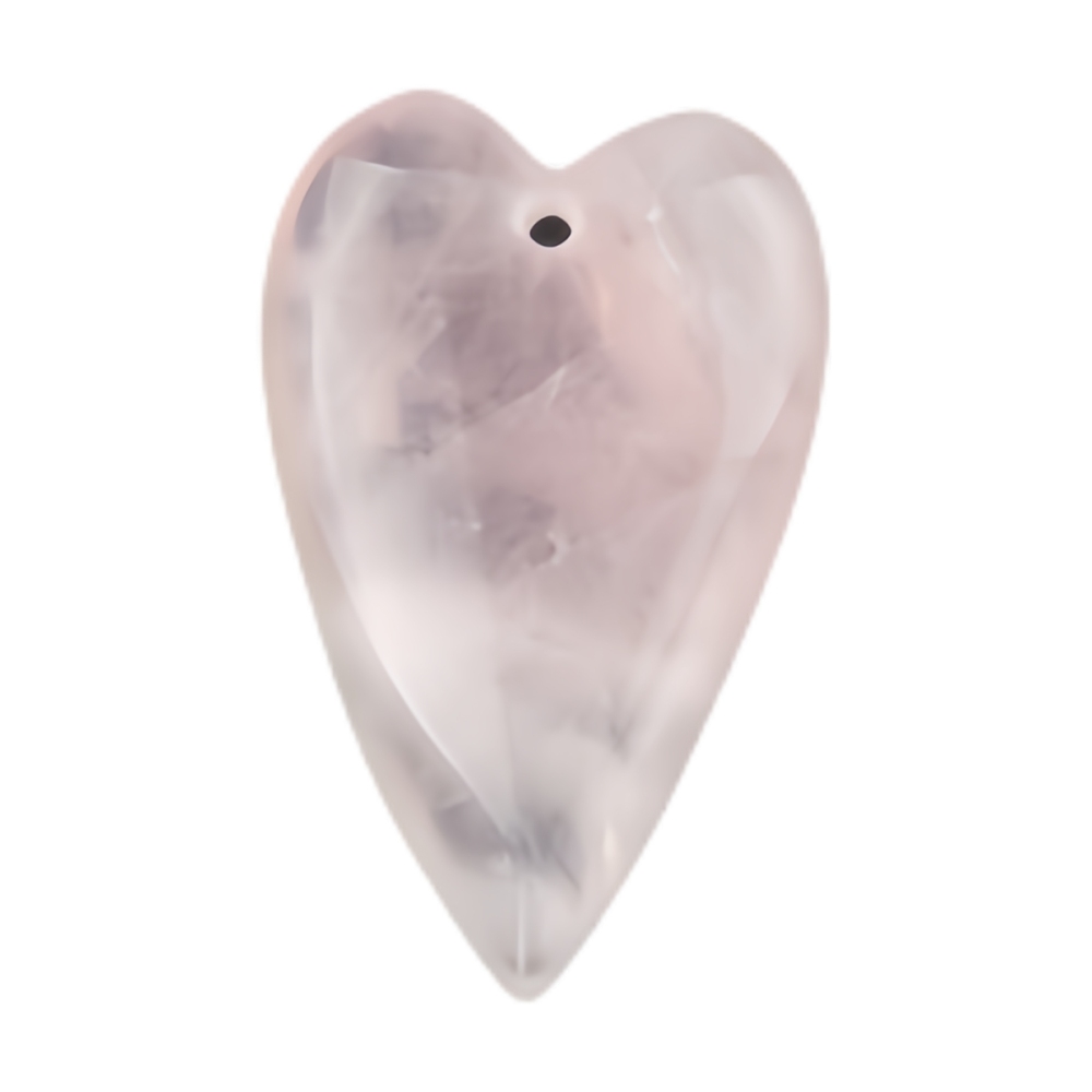 Love Heart Gemstone Pendant for Making Jewelry 20x40MM